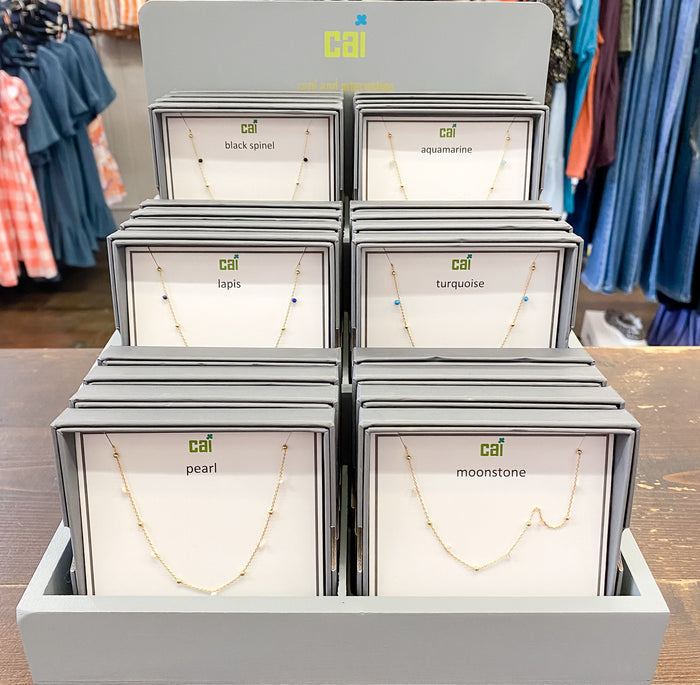 Satellite Gemstone Necklace - Lyla's: Clothing & Gifts - Online and Rockwall Texas Boutique
