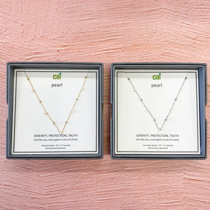 Satellite Gemstone Necklace - Lyla's: Clothing & Gifts - Online and Rockwall Texas Boutique