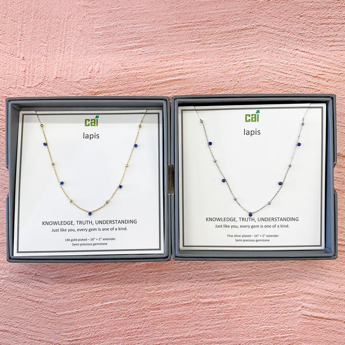 Satellite Gemstone Necklace - Lyla's: Clothing & Gifts - Online and Rockwall Texas Boutique