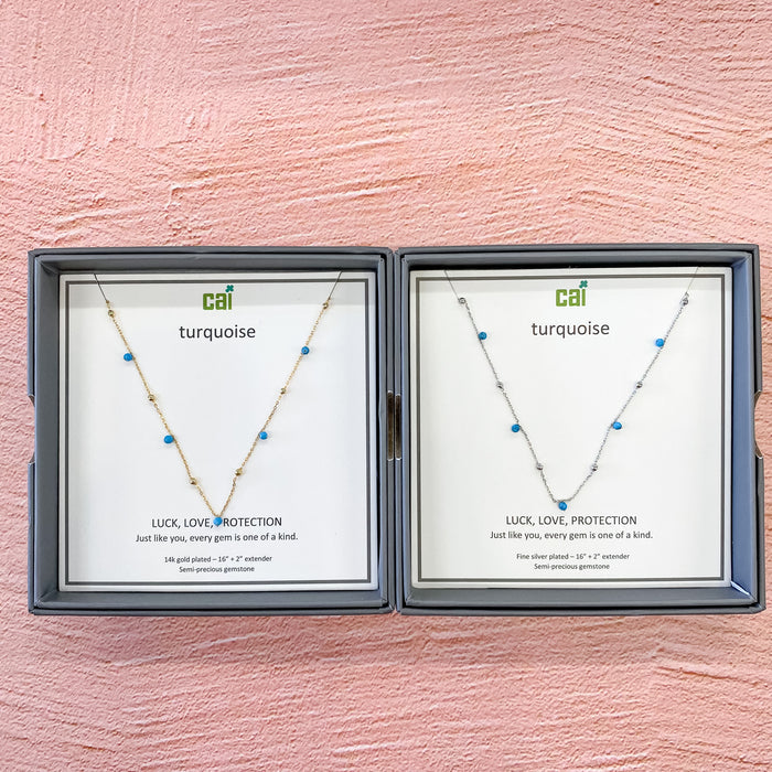 Satellite Gemstone Necklace - Lyla's: Clothing & Gifts - Online and Rockwall Texas Boutique