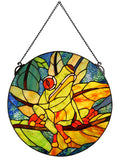 Savin Frog Tiffany Window Wall Art / Suncatchers