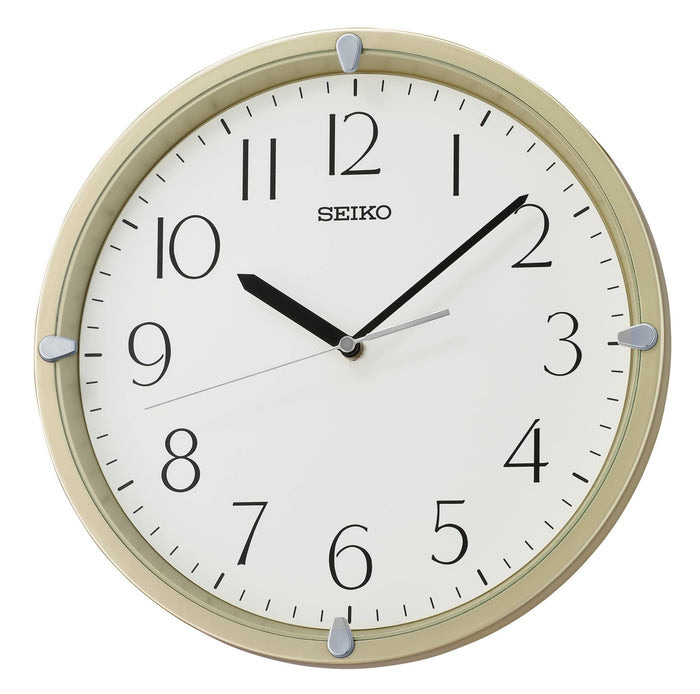 Seiko 12" Gold Kuota Wall Clock