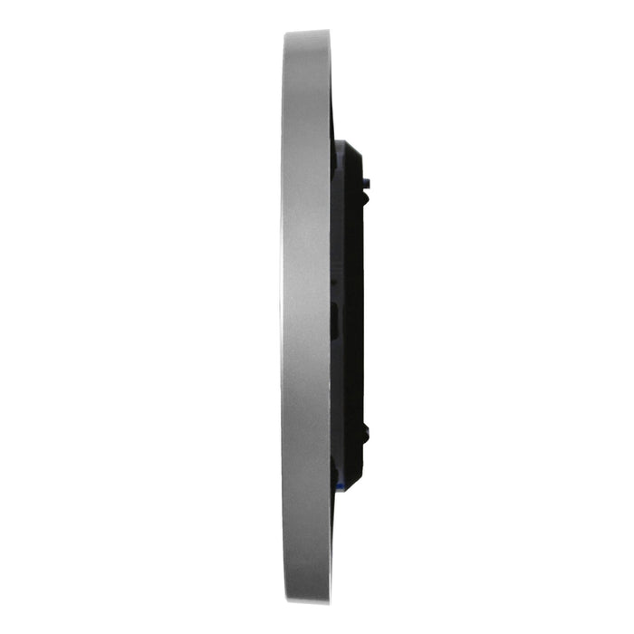 Seiko 12" Sano Metallic Silver & Black Wall Clock