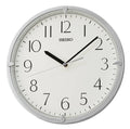 Seiko 12" Silver Kuota Wall Clock
