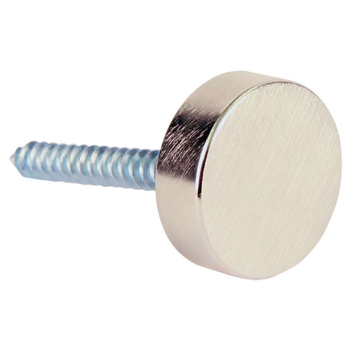 Satin Chrome / .98" diameter, .234" cap height