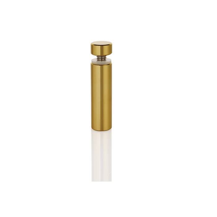 Satin gold / .63" diameter x 1.96" barrel length