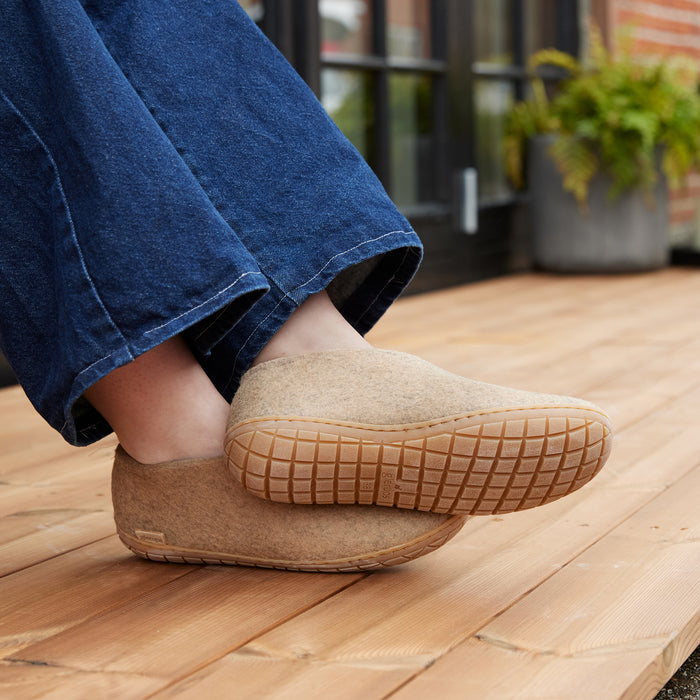 glerups Shoe with natural rubber sole - honey Shoe with rubber sole 12 Sand