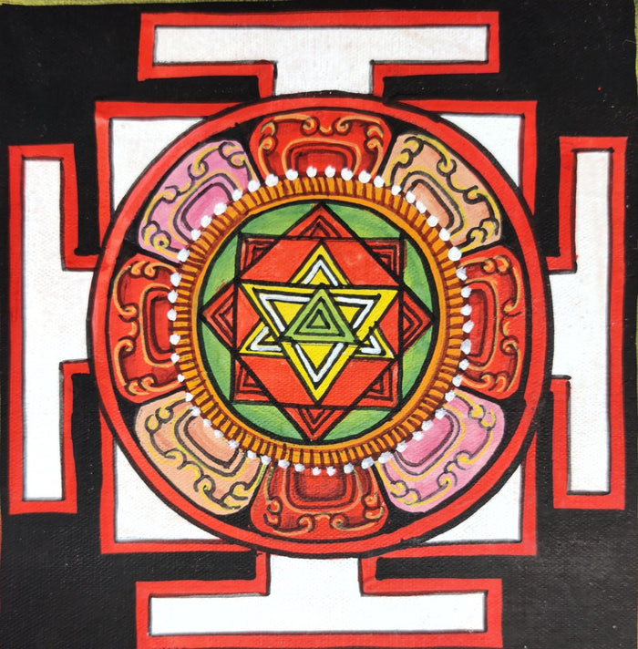 Shri Yantra Mandala - Lucky Thanka