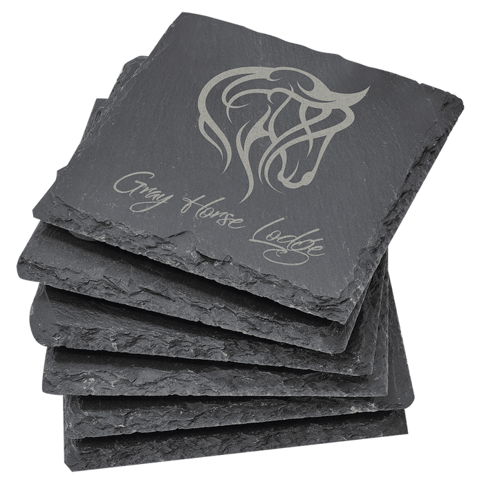Slate Coaster Set 6 Piece - CST34