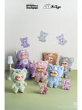 Sleepless Grumpipi Plush Blind Box Keychain featuring stuffed cartoon characters, including a character in a bear garment, available for preorder from Strangecat Toys.
