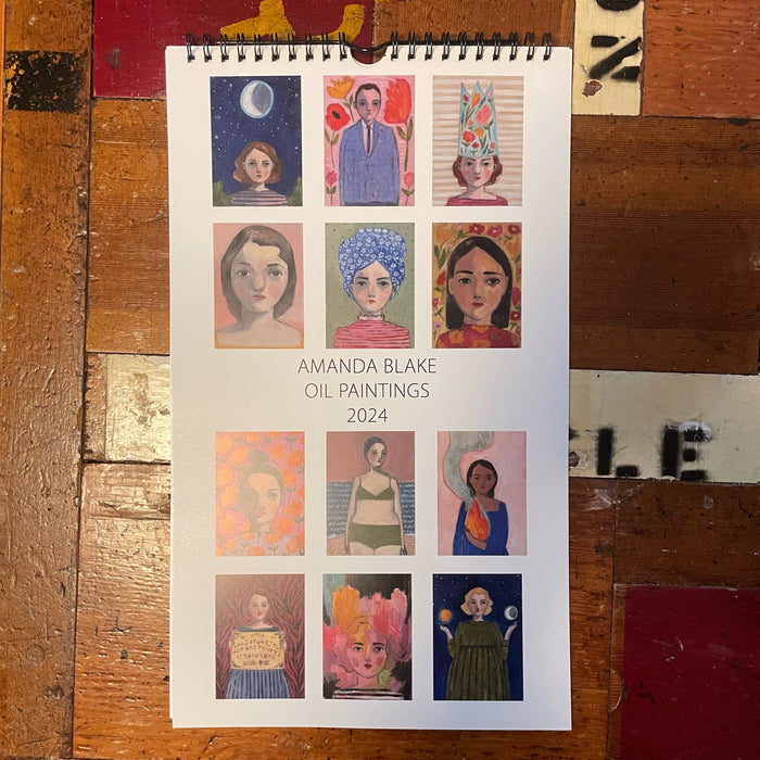 **slightly damaged*** 2024 tiny portrait wall calendar