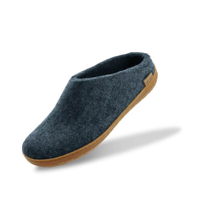 Slip-on with natural rubber sole - honey - Denim