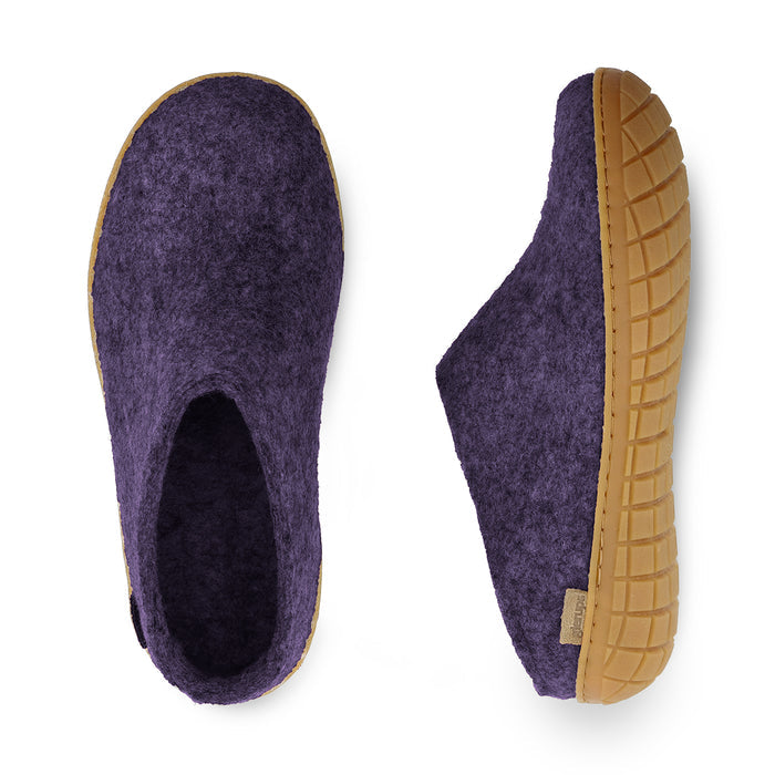 Slip-on with natural rubber sole - honey - Purple