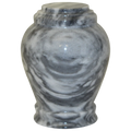 Small/Keepsake 15 Cubic Inches Embrace Cashmere Gray Marble Funeral Cremation Urn