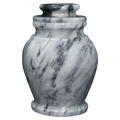 Small/Keepsake 15 Cubic Inches Serenity Cashmere Gray Marble Funeral Cremation Urn