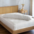 Soft As Down Body Pillow & Pillowcase - Soft/Medium - cotton, styled in a bedroom | Soak and Sleep