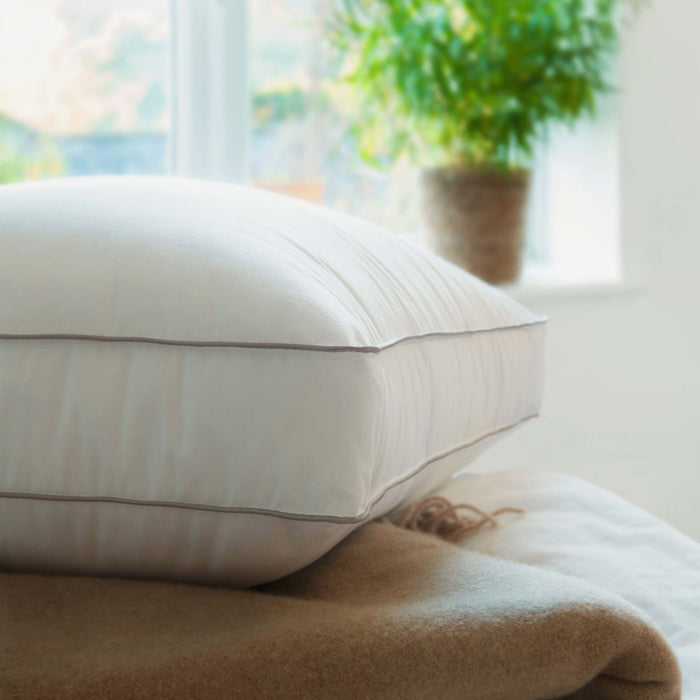Soft as Down Box Pillow close-up detail 1 | Soak and Sleep