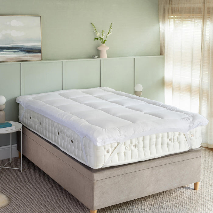 Soft As Down Mattress Topper bedroom detail | Soak and Sleep
