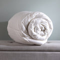 Soft as Down with Silk Duvet - Signature Ties close-up detail | Soak and Sleep