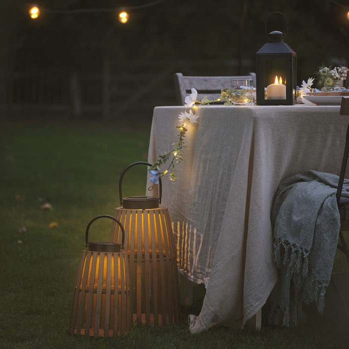 Bamboo Lantern Bundle | Outdoor Garden Decoration
