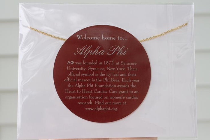 Sorority Gold Nickname Necklace - Alpha Phi
