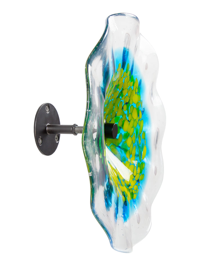 Sprito Hand Blown Art Glass Wall Decor - 12 Inch