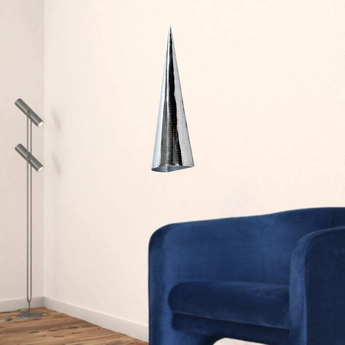 Stainless Steel Crocodile Wall Mount Pocket Vase | 5"x18"