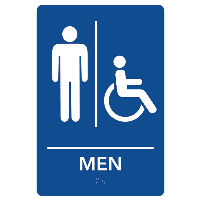 Blue / Men's Room w/Wheelchair