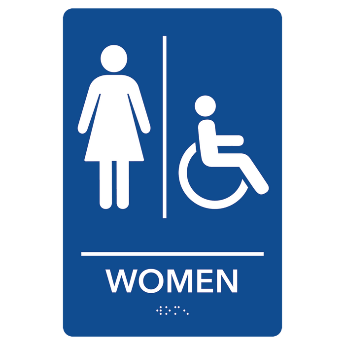 Blue / Women's Room w/Wheelchair