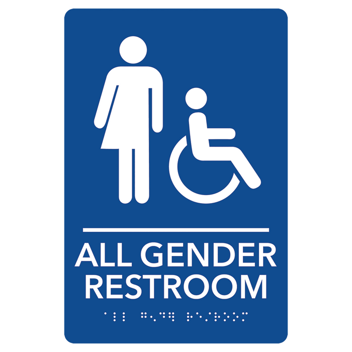 Blue / All Gender Restroom