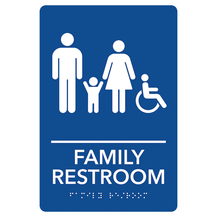 Blue / Family Restroom