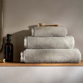 Stone Supima Cotton Towels close-up detail 1 | Soak and Sleep