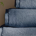 Storm Blue Supima Cotton Towels - double, bedroom detail | Soak and Sleep