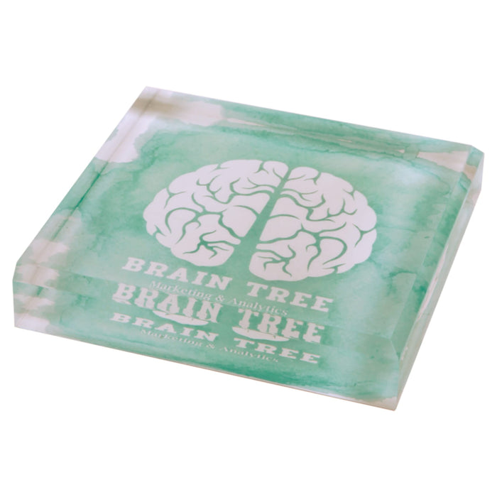 3.75" x 3.75" Sublicrylic Paperweight
