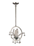 Sullivan 10.75" Wide Crystal Pendant with Beads