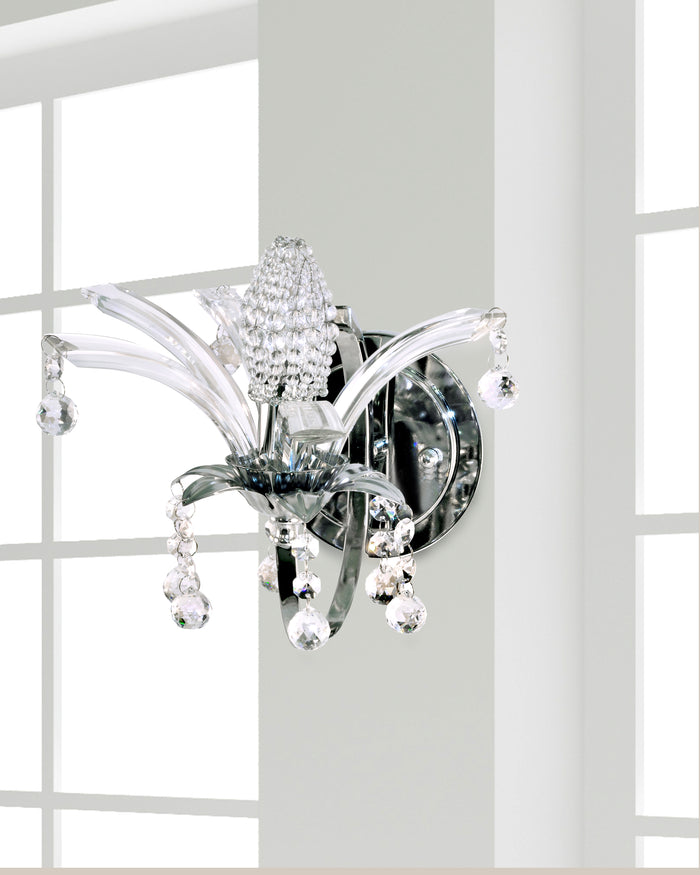 Sullivan Crystal Wall Sconce with Beads