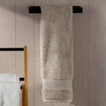Taupe Egyptian Cotton Hand Towel close-up detail | Soak and Sleep