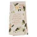 Tea Towel Pink Floral Every Good & Perfect Gift James 1:17