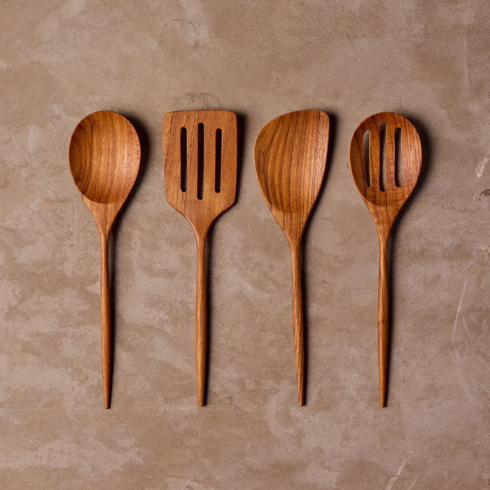 Teak Mini Kitchen Utensils