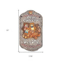 Teddy Bear Welcome Wall Plaque | 8"13"