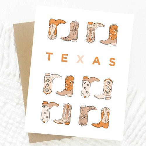 Texas Boots Card - Lyla's: Clothing & Gifts - Online and Rockwall Texas Boutique