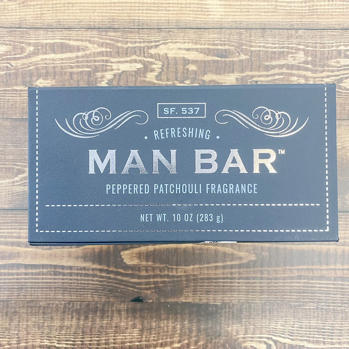 The Man Bar - Peppered Patchouli - Lyla's: Clothing & Gifts - Online and Rockwall Texas Boutique