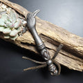 Thokcha Pendant,Pickaxe Amulet, Trantic Buddhism Dharma Ritual - Tibetan Buddhist amulet, front view