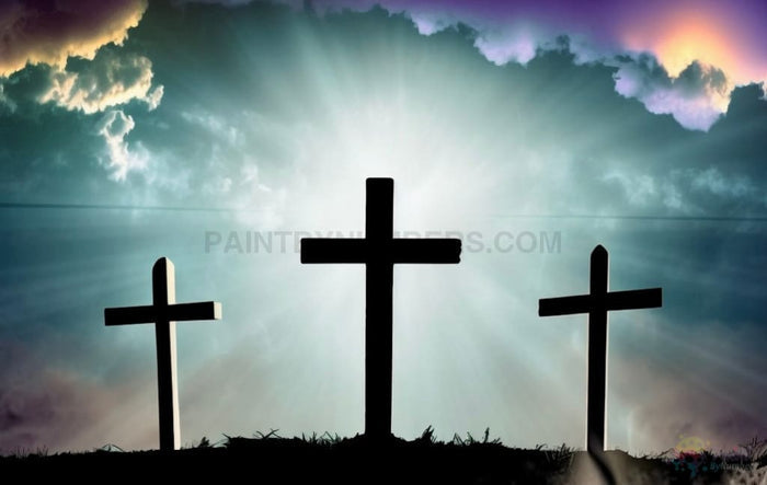 Three Crosses Paint By Numbers Kit