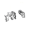 Thule LH & RH End Plate Assembly suit 6300 - Black