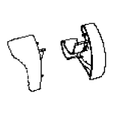 Thule LH & RH Lead Rail End Cap suit 6900