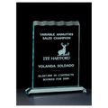 5.5" x 7.25" Tidal Series Jade Acrylic Award