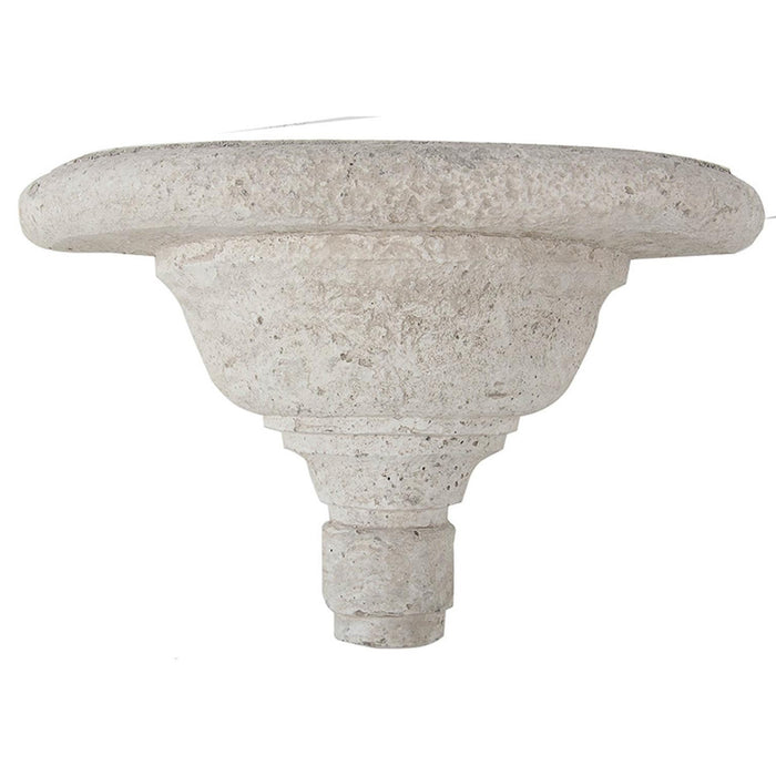 Torch Shaped Cement Wall Shelf | 6.5"x16.5"