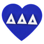 Tri Delta Sorority Acrylic Heart Pin
