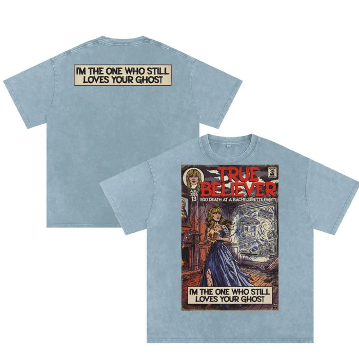 True Believer - Snow Washed Oversized Cotton T-Shirt